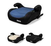 Kidoola ISOFIX Booster Seat - i-Size R129 Child Car Seat for 125-150cm Kids, Cushioned Backless Booster, Secure ISOFIX Installation, Compact Lightweight, Comfortable Travel Car Seat- Blue