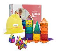 kidoola Magnetic Tiles Building Blocks Toy Set 53PCS - STEM Construction Magnet Jigsaw Blocks for Kids - Educational Montessori Learning Toy for Boys & Girls Age 3+