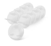 Kidoola Pack of 20 Socket Covers, Child Proof Home Safe Plug Protectors, Electrical Insulation Plastic Socket Guards Caps for Children and Baby Safety for Home, School, Kindergarten, Nursery - White
