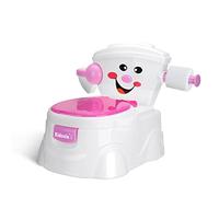KIDOOLA Potty Training Toilet Seat | Toilet Potty Seat with Splash Guard, Fun Way to Improve Your Child's Development | Portable, Easy to Carry as Travel Potty for Kids 6 Months to 5 Years (Pink)