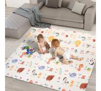 Kidoola Reversible Large Baby Play Mat Soft Playmat For Baby's Crawling, Tummy Time Thick Floor Mats For Kids, Toddlers, Style 2
