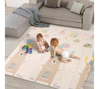 kidoola Reversible Large Baby Play Mat | Soft Playmat for Baby's Crawling, Tummy Time | Thick Floor Mats for Children, Toddlers & Babies | Play Mats for Floor in Bedroom, Nursery & Playroom (Style 2)
