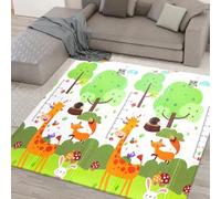 kidoola Reversible Large Baby Play Mat | Soft Playmat for Baby's Crawling, Tummy Time | Thick Floor Mats for Children, Toddlers & Babies | Ideal for Floor in Bedroom, Nursery & Playroom (Style 1)