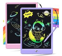Kidopire Travle Toy for Kids Toddler, 2 Pack LCD Writing Drawing Tablet, 10.5 Inch Doodle pad board, Etch Sketch Gift for 3 4 5 6 7 8 9 Years Old Girl Boy