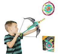 Kidow Toys Archery Playset: Bow And Arrow Kit For Boys 3-8 Years | Indoor & Outdoor | Top 5 Year Old Boy Gifts Idea Archery Set Kids And Foam Blaster Nerf Bow And Arrow Sets