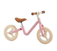 kidpop Right Toddler Balance Bike for 1-4 Years 10" Puncture-Proof Tires Lightweight and Height Adjustable Kids Push Ride-on Toys First Birthday Gifts Pink