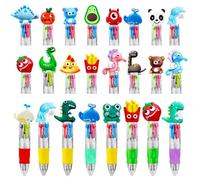 KIDRENFUN Party Bag Fillers - 24 PCS End Of Year Gift Students, Multicolour Mini Pen Prize Box Fillers, Pass The Parcel Luck Dip Prizes, School Leavers Gifts (Mixed)