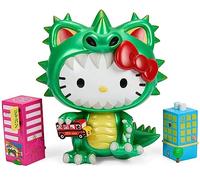 Kidrobot Hello Kitty® Kaiju Cosplay 8" Vinyl Art Figure - Metallic Green Edition