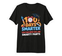 Kids 100 Days Smarter Smarty Pants Love Completed Outfit Premium T-Shirt