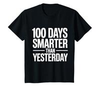 Kids 100 Days Smarter Than Yesterday School Design T-Shirt