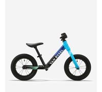 Kids 12-inch Runride Racing Balance Bike - Black And Blue