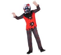 Kids 2 Headed Chuckles The Clown Costume Black