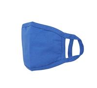 Kids 2 Ply Face Mask Washable Reusable Face Covering for Children, Cotton Face Mask Breathable Safety Mask Protection from Pollution, Royal Blue, 14cm x 10cm, 5pcs