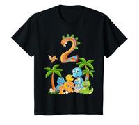 Kids 2 Years Birthday Boy Dinosaur Dino I Am 2 T-Shirt T-Shirt