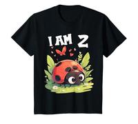 Kids 2 Years old 2 birthday Ladybugs Boy Girl Ladybug T-Shirt