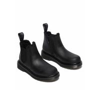 Kids 2976 Leonore Chelsea Boots in Leather with Faux Fur Lining Black