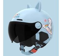 Kids 3/4 Motorcycle Half Helmet,ECE Approved Toddler Vintage Open Face Electric Scooter Go-Kart Dirt-Bike ATV Helmet,Youth Child Moped Bicycle for 3-12 Years 21,48~55cm