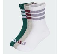 Kids 3-Stripes Cushioned Crew Socks 3 Pair Pack