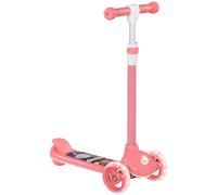 Kids 3 Wheel Scooter Toddlers Push Along Kick Scooter Adjustable Height Pink