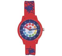 Kids 3D Band First Watch - Analog Color Watch - Monster Trucks, Dinosaurs, Spider - Time Teacher - Girls, Boys, Children - School Watch, Red Spider, Spiderman