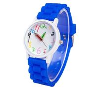 Kids 3D Cute Silicone Children Toddler Wrist for Boys Little Child Girls Fitness Watches Ages 7-10 (Blue, One Size)