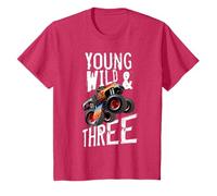 Kids 3rd Birthday Boy Monster Truck Rule JAM 3 Years Old T-Shirt