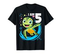 Kids 5 Years Old Birthday Sea Turtles Boy Girl Turtle T-Shirt