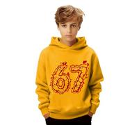 Kids' 6 7 Meme Christmas Jumper | Funny Boys & Girls Hoodie | Long Sleeve Pullover (Age 2-14) for Outdoor Sports and Everyday Comfortable Wear