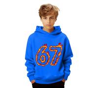 Kids' 6 7 Meme Christmas Jumper | Funny Boys & Girls Hoodie | Long Sleeve Pullover (Age 2-14) for Outdoor Sports and Everyday Comfortable Wear