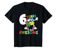 Kids 6 Year Old Birthday Autistic Boy Girl Autism Awareness T-Shirt