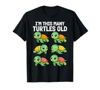 Kids 6 Year Old Boy Sea Turtles 6th Birthday T-Shirt