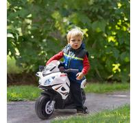 Kids 6V Electric Pedal Motorcycle Ride-On Toy Battery 18-48 months White
