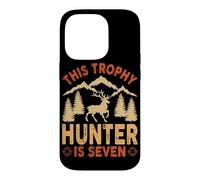 Kids 7 Year Old Hunting Birthday Party Duck Deer Hunter 7th Case for iPhone 14 Pro