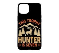 Kids 7 Year Old Hunting Birthday Party Duck Deer Hunter 7th Case for iPhone 15 Plus
