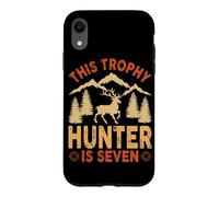 Kids 7 Year Old Hunting Birthday Party Duck Deer Hunter 7th Case for iPhone XR