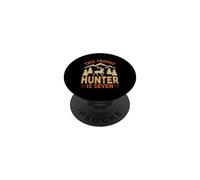 Kids 7 Year Old Hunting Birthday Party Duck Deer Hunter 7th PopSockets Adhesive PopGrip