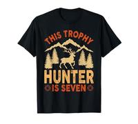 Kids 7 Year Old Hunting Birthday Party Duck Deer Hunter 7th T-Shirt