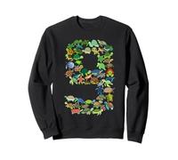Kids 9th Birthday Sea Turtle Turtle Theme 9 Year Old Boys Sweatshirt