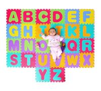 Kids A-Z Alphabet Puzzle Play Mat - 26PCS EVA Foam Baby Floor Mat - Non-Slip Crawling & Learning Mat with 26 Interlocking Tiles Ideal for Crawling Baby Toddler play mat