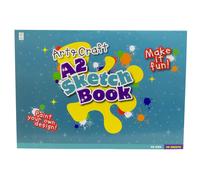 Kids A2 Art & Craft Sketchbook 40 Sheets | White Paper Extra Large Drawing Pad