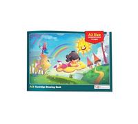 Kid's A3 Drawing Pad (Pack of 1) | A3 Sketch Book | Cartridge Drawing Paper for Children | 34 White Blank Plain Pages | 42 x 29.7 cm | Essential for Scribbling, Sketching, Colouring, Painting