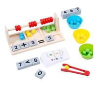 Kids Abacus Toy - Logical Thinking Early Learning - Kids Math Toy Beads Color Matching,for Over 3 Years Old Girls Children Travel Kindergarten Car Rides