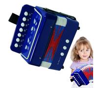 Kids Accordion Toy 7 Keys Button Small Accordion, Portable