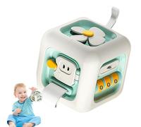 Kids Activity Cube - Early Development Fine Motor Skills Travel Activity - Toy Activity Block for On The Go - Gift for Kids Boys Girls Birthday Holiday and Air Travel