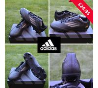 Kids Adidas F50 Club Flexible-Ground Football Boots Black New Genuine Size 5