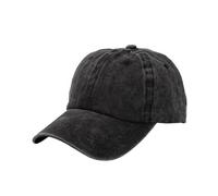 Kids Adjustable Washed Cotton Baseball Cap 4-12 Years Unisex Solid Vintage Sports Cap Boys Classic Sports Baseball Cap Children Sun Visor Hat Black
