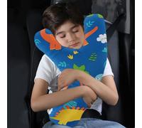 Kids Adults Car Travel Pillow Car Seat Head Support Neck Pillow Soft Head Body Car Seat Belt Pillow Cushion Safety Strap Cover Headrest Aircraft Car Travel Sleeping Pillow For Car Seat Airplane Train