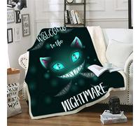 Kids Adults Fleece Throw Blanket Soft Warm, Ouduo 3D Printed Super Soft Comfy Fluffy Plush Blanket for Bedroom Sleeping and Camping for Bed Sofa (130x150cm,Cat 4)