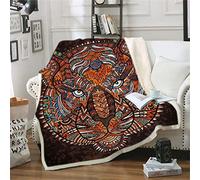 Kids Adults Fleece Throw Blanket Soft Warm, Ouduo 3D Printed Super Soft Comfy Fluffy Plush Blanket for Bedroom Sleeping and Camping for Bed Sofa (Elephant 6,150x200cm)