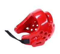Kids Adults Karate Headgear,Arts Headgear Boxing Soft Helmet Taekwondo Sparring Head Gear,Fighting Training Protective Gear - Red/M